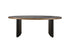 Denny Oval 6 Seater Dining Table - Oak Black